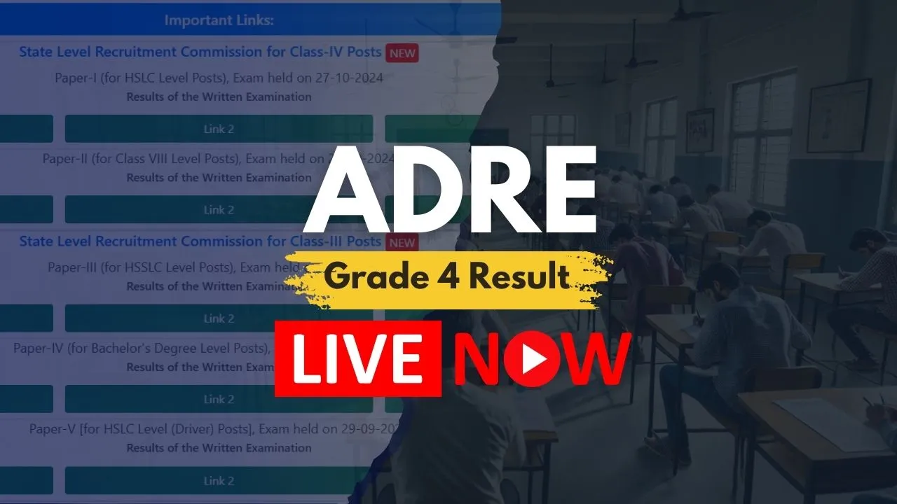 ADRE Grade 4 Result